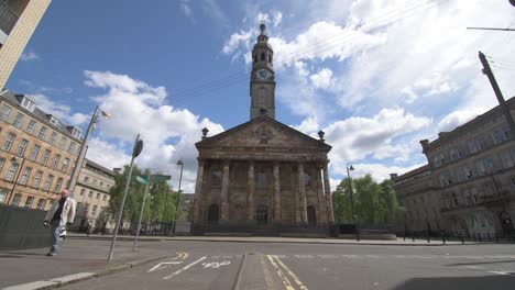A-low-angle-shot-of-St-Andrew's-by-the-Green-in-Glasgow