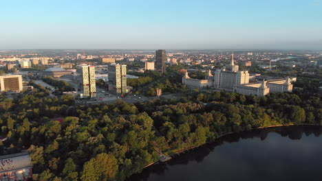 Free-Press-Square-aerial-shoot-in-the-morning-Bucharest-Romania