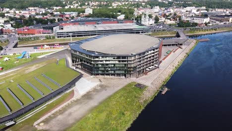 Basketball-Club-Zalgiris-Arena-In-Der-Stadt-Kaunas,-Litauen