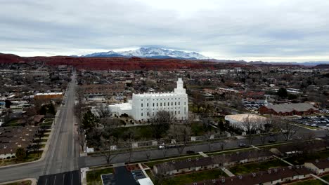 St.-George-LDS-Tempel-Luftbahnparallaxe