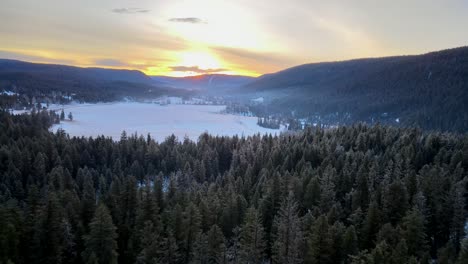 The-Incredible-Aerial-View-of-Cariboo's-Winter-Sunrise-Wonderland-in-British-Columbia
