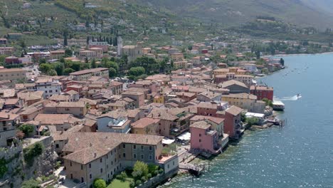 Aerial-view-of-Malcesine-at-Lake-Garda-in-Italy