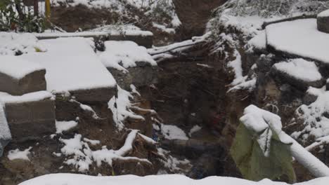 Sitio-De-Construcción-En-Invierno.-Sustitución-De-Tuberías-De-Acero-Viejas