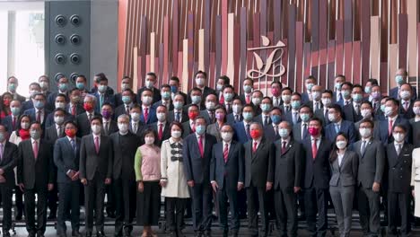 Newly-sworn-in-lawmakers-pose-for-a-photo-after-the-oath-taking-ceremony-to-swear-alliance-to-Basic-Law-at-the-Legislative-Council-in-Hong-Kong