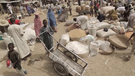 food-market-in-northern-Nigeria,-katsina-state