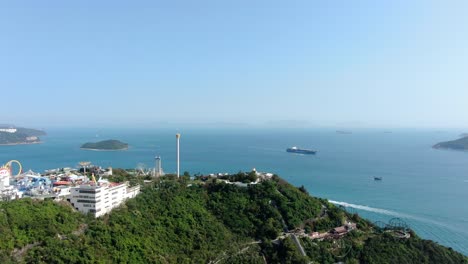 El-Parque-De-Atracciones-New-Ocean-Park-De-Hong-Kong-Reabre-Después-De-La-Vista-Aérea-Del-Bloqueo-Del-Virus-De-La-Corona