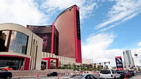 New-Resorts-World-with-busy-street-traffic-on-the-Las-Vegas-Strip