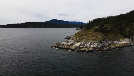 Slow-aerial-shot-of-Daniel-Point-in-British-Columbia