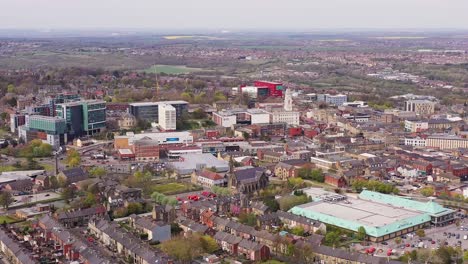 Metropolitan-Borough-Barnsley-Stadtzentrum-Infrastruktur-England