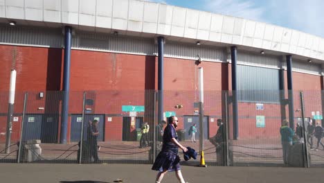 Scotland-fans-walk-past-metal-fencing