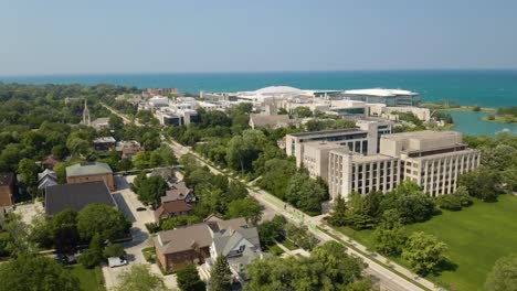 Establishing-Aerial-Shot-of-Northwestern-University