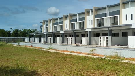 New-double-story-terrace-house-under-construction-in-Malaysia