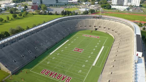 Birds-Eye-Aerial-View-of-Harvard-University-Football-Stadium