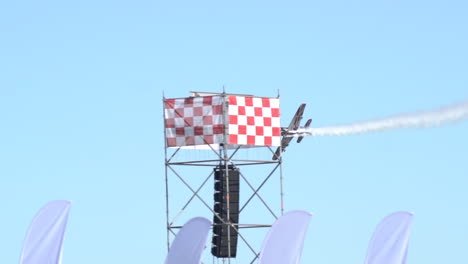 Most-recognizable-aerobatic-pilot-in-Poland,-Artur-Kielak-rotating-his-plane-XtremeAir-XA-41-in-the-air