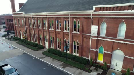 Schneller-Luftstoß-In-Das-Ryman-Auditorium-In-Nashville,-Tennessee