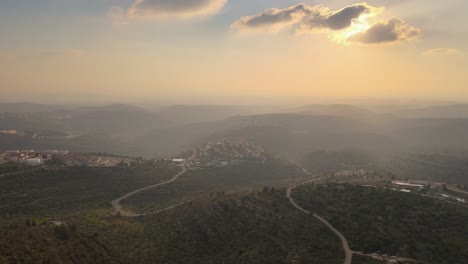 Montañas-De-Samaria-Y-Judea,-Vista-Aérea