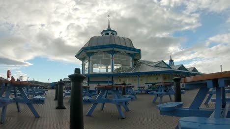 Llandudno-Silver-Spire-Pier-Pavillon-Viktorianische-Promenade-Wahrzeichen-Statisch