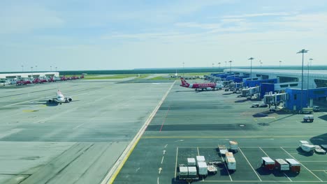 A-beautiful-shot-of-the-Kuala-Lumpur-international-airport-in-Malaysia