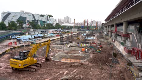 Sitio-De-Construcción-En-Curso-Del-Centro-De-Transporte-De-Jurong-East