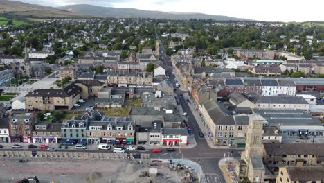 Panning-flight-over-the-Village-of-Helensburgh-from-left-to-right
