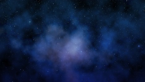 Digital-animation-of-cloudy-night-sky-with-twinkling-stars