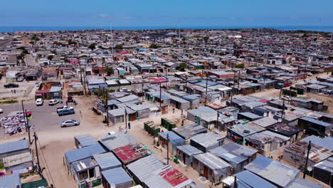 Aerial-view-over-corrugated-iron-shacks-in-South-African-township