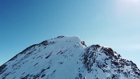 Kitzsteinhorn-Mountain-Hiking-View-Aerial-Footage-Austria-Skiing-Resort