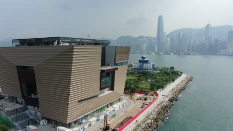 Edificio-Hkpm-Del-Museo-Del-Palacio-De-Hong-Kong,-Durante-La-Construcción