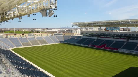 Estadio-Seatgeek,-Plano-De-Establecimiento-Aéreo-Bajo