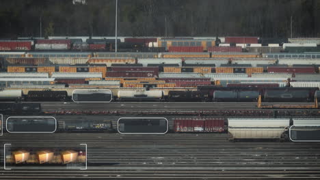 Zoom-Aéreo-Largo-De-La-Gran-Estación-De-Tren