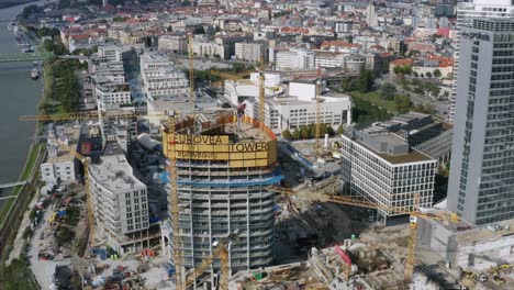 Sobrevuelo-Aéreo-De-La-Construcción-De-La-Torre-Eurovea