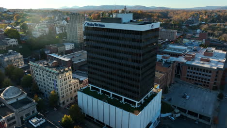 Aerial-of-headquarters-building-of-Bank-of-the-James
