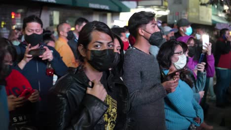 POV-shot-of-women-march-protest-in-San-Pedro-neighborhood-of-Monterrey,-Nuevo-Leon,-Mexico-which-continues-to-see-unprecedented-growth-but-women-rights-are-under-mined