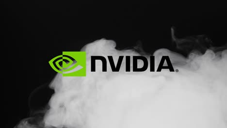 Editorial-Ilustrativa-Del-ícono-De-Nvidia-Que-Aparece-Cuando-El-Humo-Sobrevuela