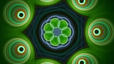 Abstrakt-Floral-Fraktal-Kaleidoskop---Außerirdische-Augen---Nahtlos-Looping-Musik-Vj-Bunt-Chaotisch-Streaming-Hintergrund-Kunst