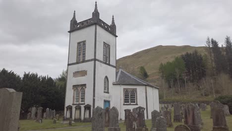 Primer-Plano-De-La-Iglesia-De-Kilmorich-En-Cairndow