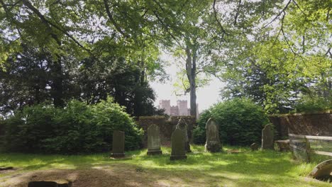 A-group-of-old-graves-at-the-old-cemetery-at-Scone-Palace