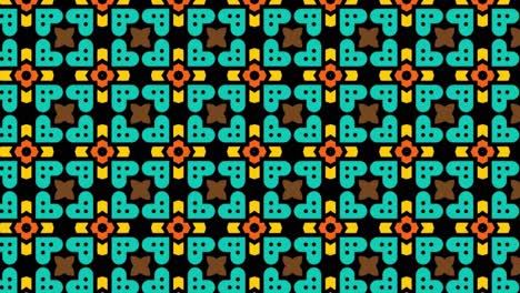 A-seamless-pattern-with-turquoise-circles-on-a-black-background-scrolling-right-slide-animation