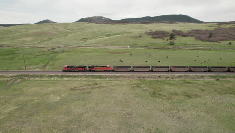 Coal-train-moves-through-remote-midwest-farmland