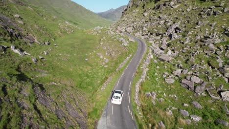 Ballaghasheen-pass-Ireland-drone-tracking-car