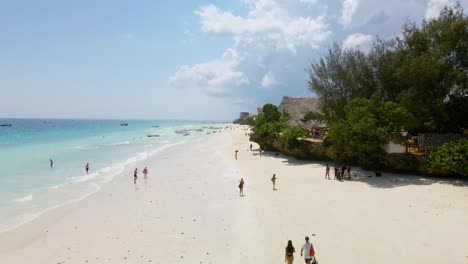 Nungwi-Beach,-Zanzibar---Tanzania---June-18,-2022---Various-resorts-on-the-coast-of-the-Indian-ocean-in-Nungwi-Beach