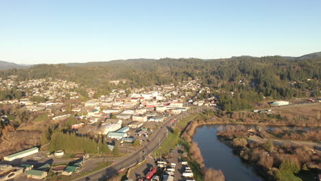 Stadt-Coquille-Und-Coquille-River-Im-Südlichen-Oregon