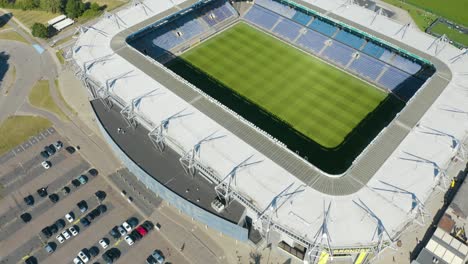 Luftrückzug-Enthüllt-Das-Stadion-Von-Brondby-In-Dänemark