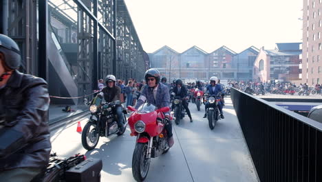 Riders-leaving-the-start-at-the-Distinguished-Gentlemans-Ride-in-Ghent-Belgium-and-support-the-good-cause
