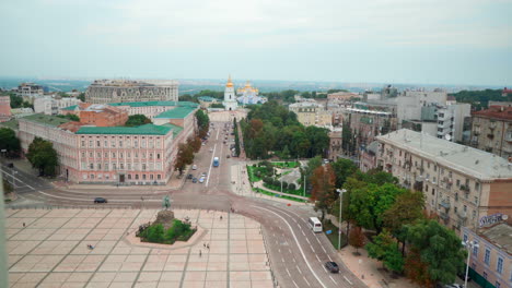 Vista-Aérea-Del-Monumento-Bohdan-Khmelnytsky