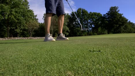 A-man-playing-golf
