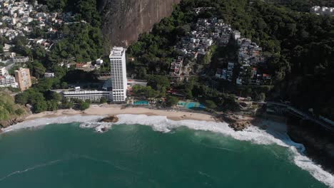 Aerial-view-on-Vidigal-beach-with-the-shanty-town-community-and-Two-Brothers-mountain-in-the-background