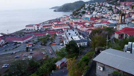 Footage-of-a-clock-tower-which-was-damaged-by-a-hurricane