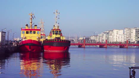 Schlepper-Im-Nordhafen-Von-Helsingborg