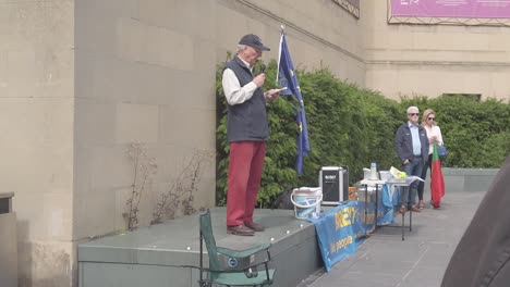 James-Provan-talking-at-a-march-against-Brexit-in-the-city-of-Perth